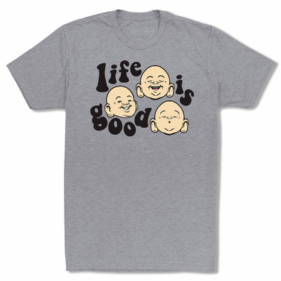 Bitty-Buda-Life-Is-Good-Men-T-Shirt-Grey