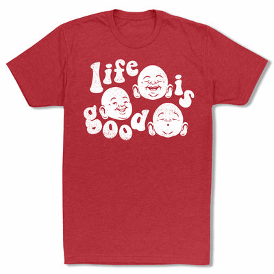 Bitty-Buda-Life-Is-Good-Men-T-Shirt-Red