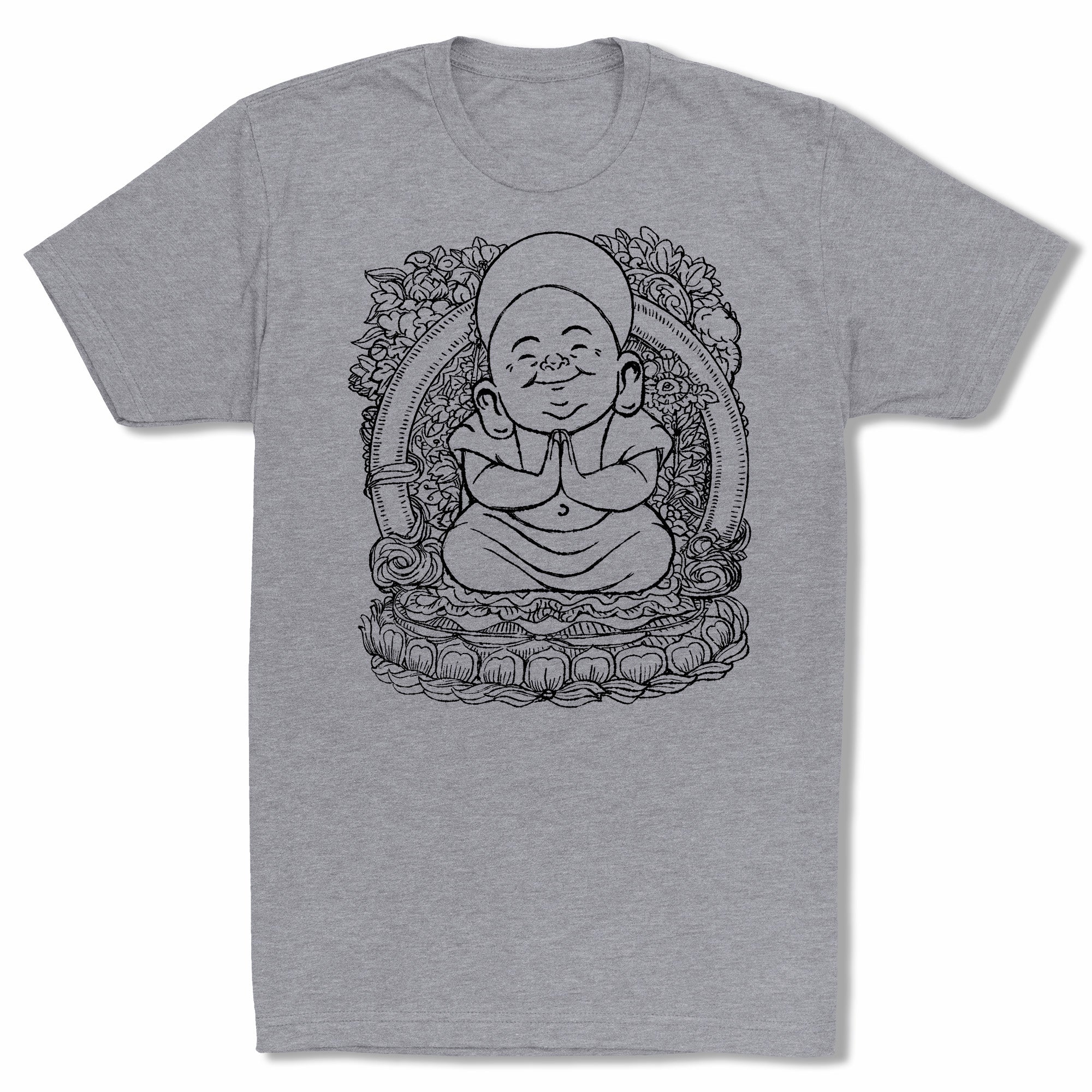 Bitty-Buda-Mindfulness-Men-T-Shirt-Grey