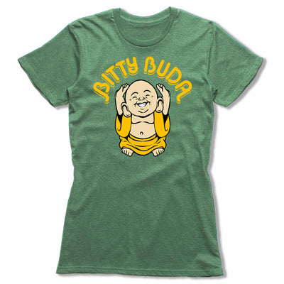 Logo-Bitty-Buda-Women-T-Shirt-Green