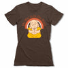The-Way-Is-In-The-Heart-Bitty-Buda-Women-T-Shirt-Brown