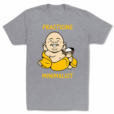 Practicing-Minimalist-Bitty-Buda-Men-T-Shirt-Grey